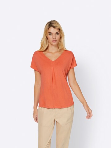 heine T-shirt i orange: framsida