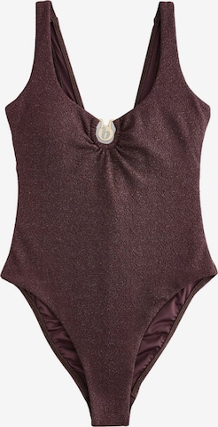 B by Ted Baker Bustier Muotoileva uimapuku värissä ruskea: etupuoli