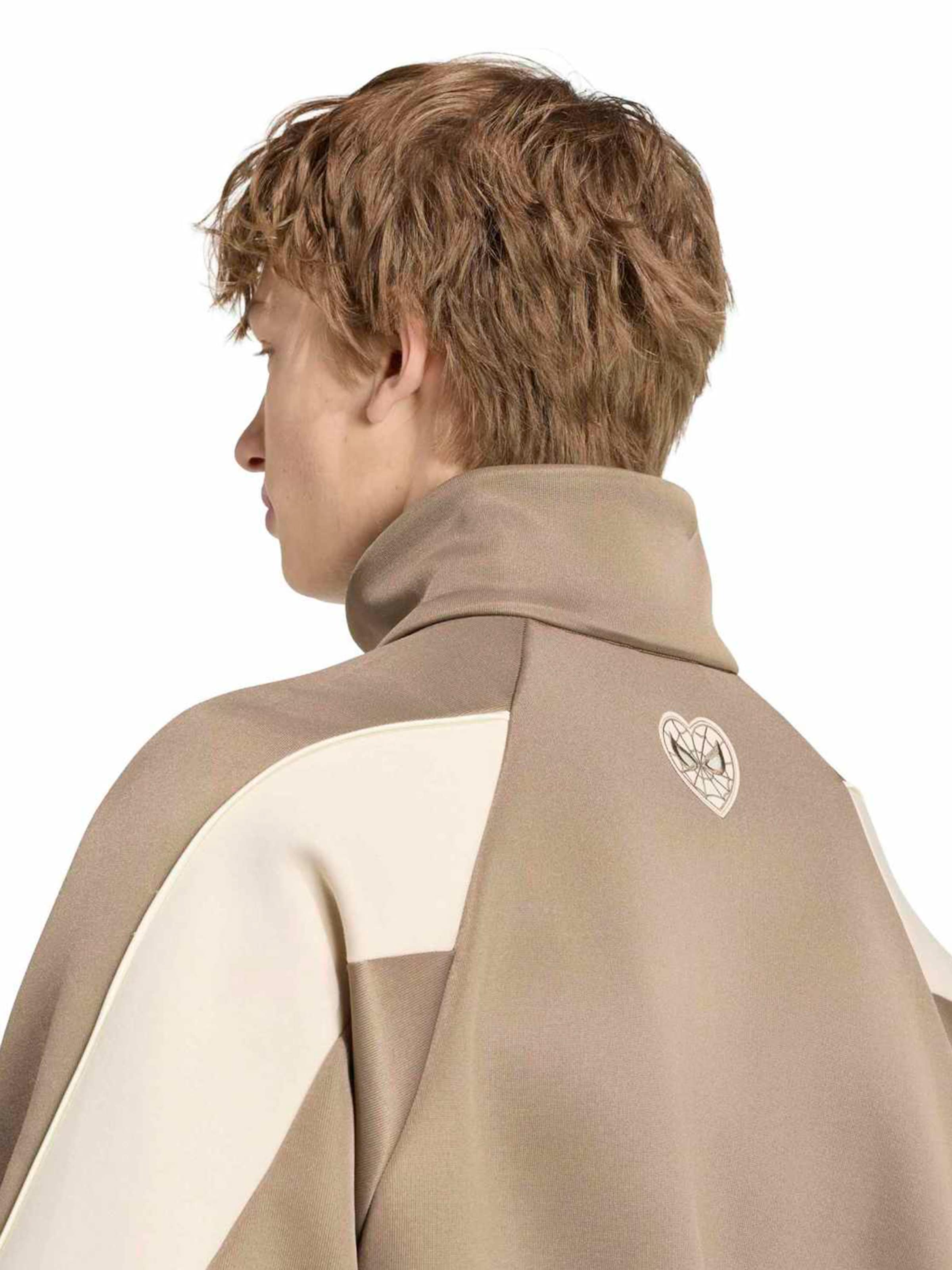ADIDAS SPORTSWEAR - Sudadera con cremallera deportiva 'Adidas x MARVEL SPIDER-MAN' en beige
