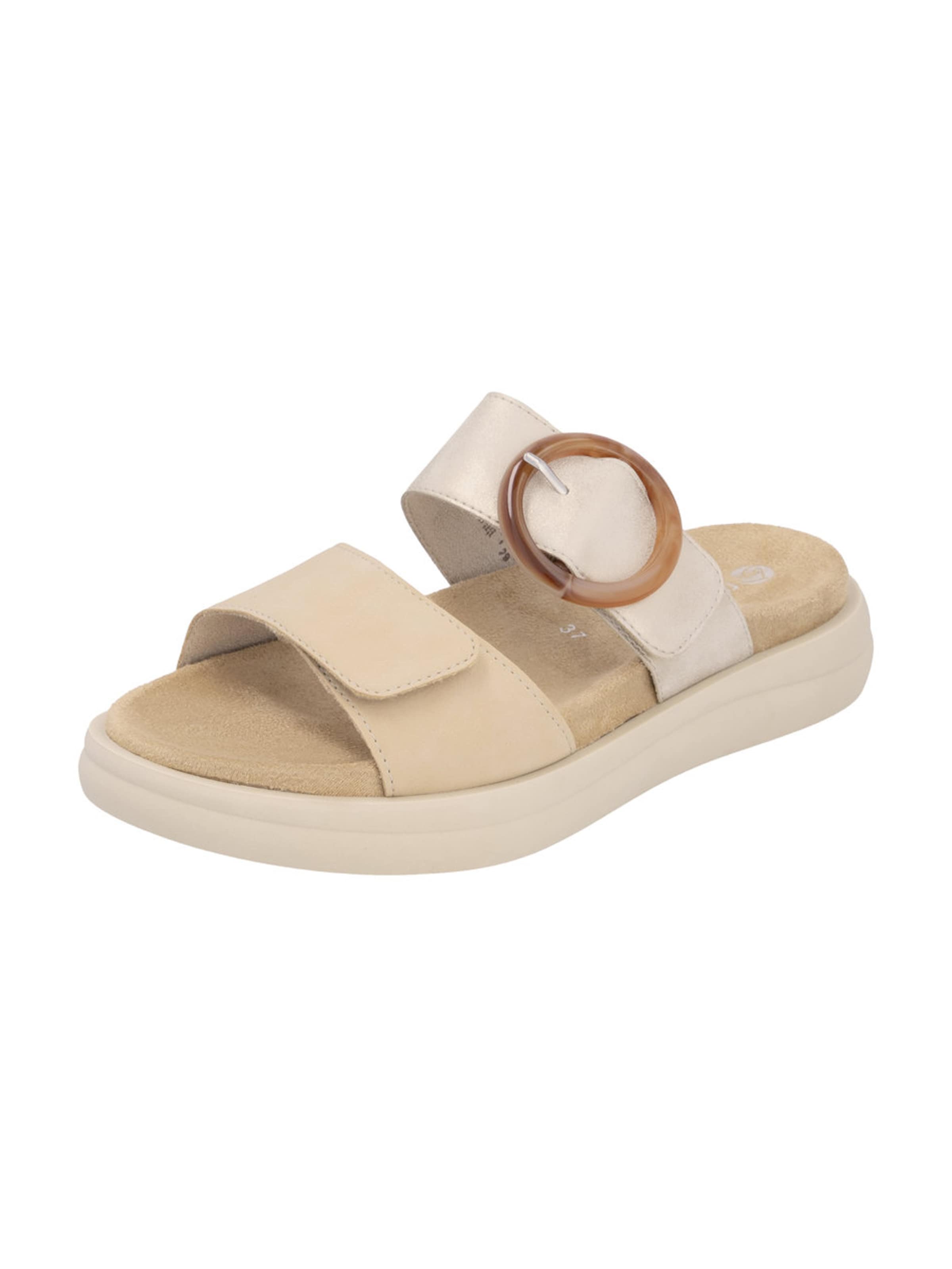 REMONTE Šľapky - Béžová: predná strana