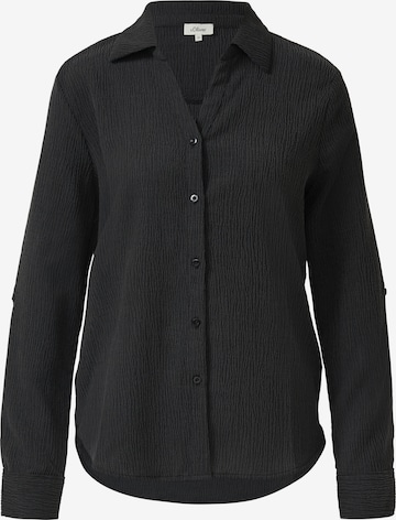s.Oliver Bluse in Schwarz: Vorderseite