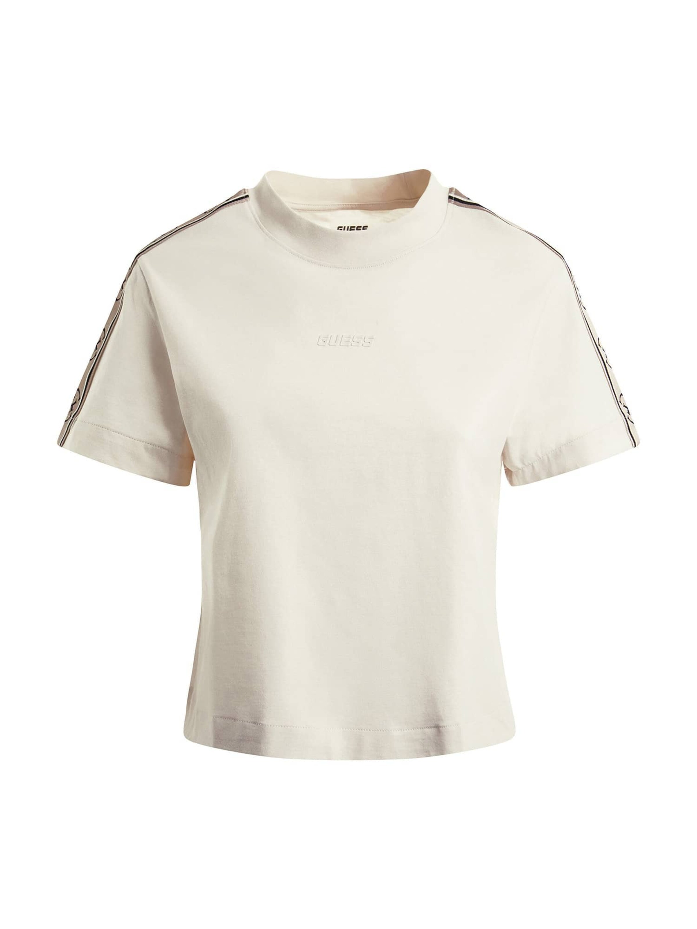 GUESS Λειτουργικό μπλουζάκι 'BRITNEY' σε λευκό: μπροστά