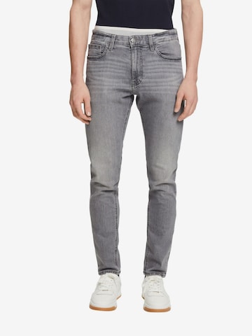 ESPRIT Slimfit Jeans in Grijs: voorkant