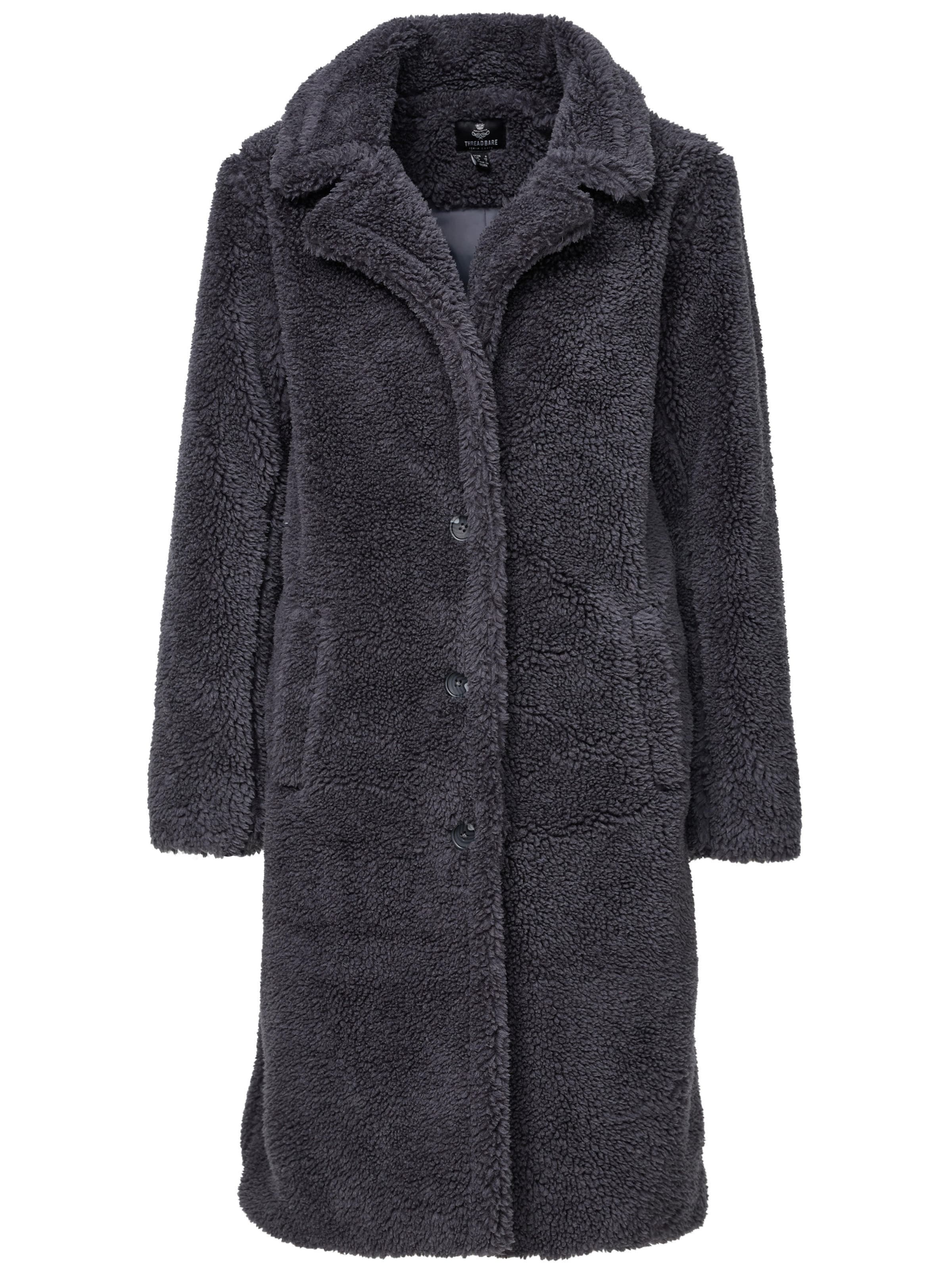 Threadbare Tussenmantel 'Bear' in Grijs: voorkant