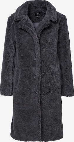 Threadbare Between-seasons coat 'Bear' in Grey: front