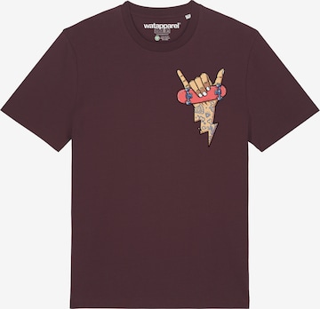 T-Shirt 'Skateboard' Watapparel en rouge : devant