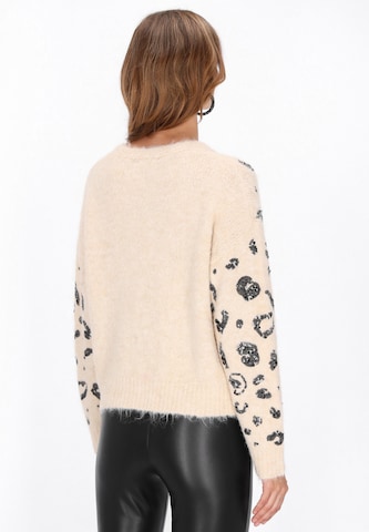 faina Gebreid vest 'Fashion Look' in Beige
