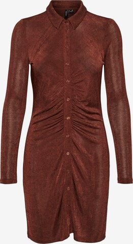 Robe-chemise VERO MODA en marron : devant