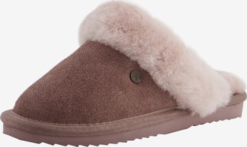 Warmbat Slippers 'Flurry Kids' in Brown: front