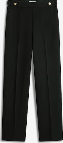 Wide Leg Pantalon à plis TOMMY HILFIGER en noir : devant