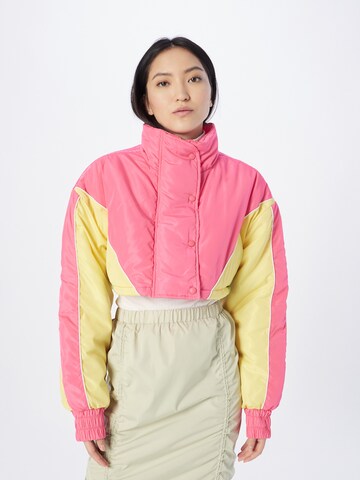 Nasty Gal Between-Season Jacket in Pink: front