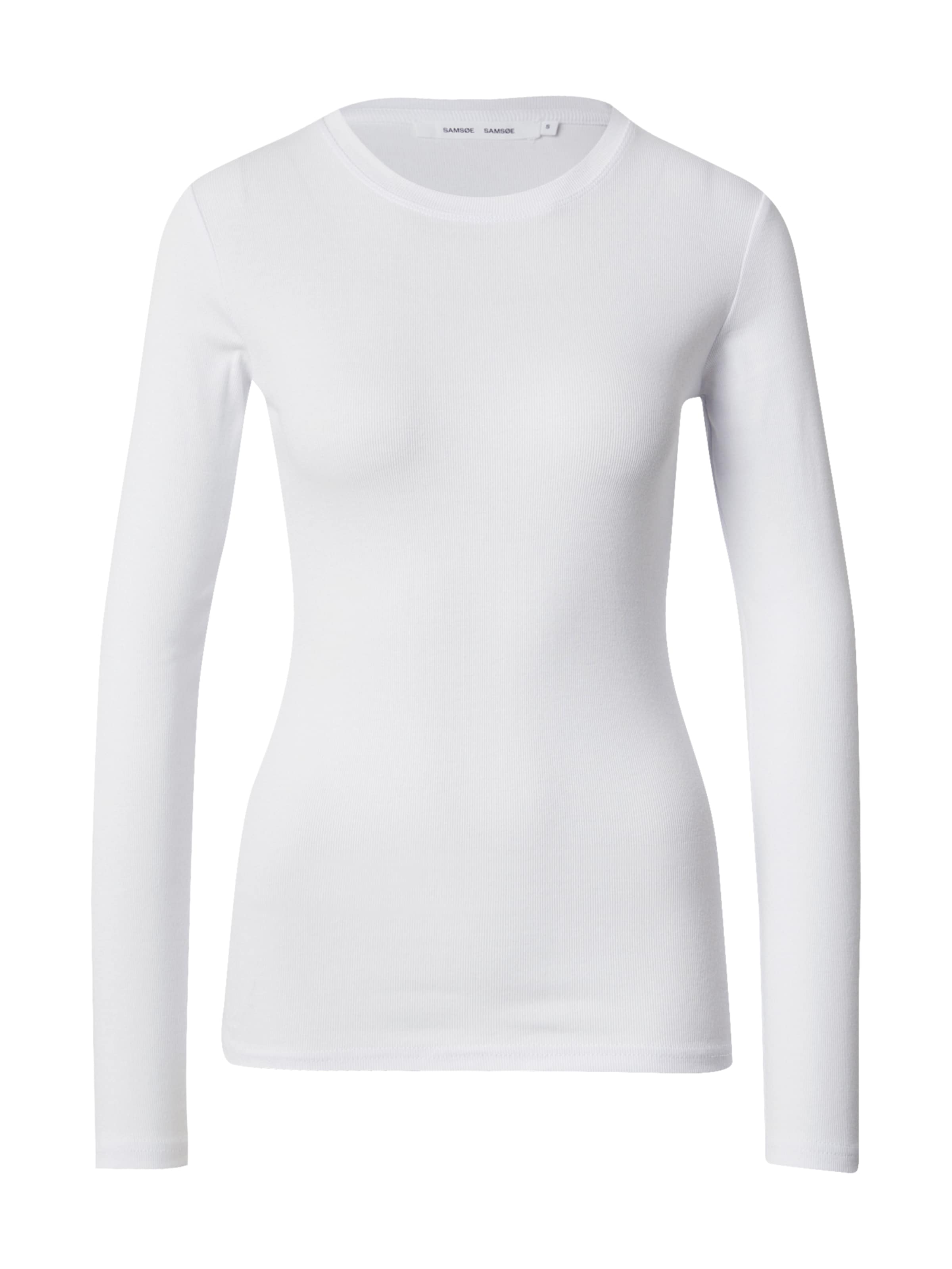 balts Samsøe Samsøe T-Krekls 'Alexa': no priekšpuses