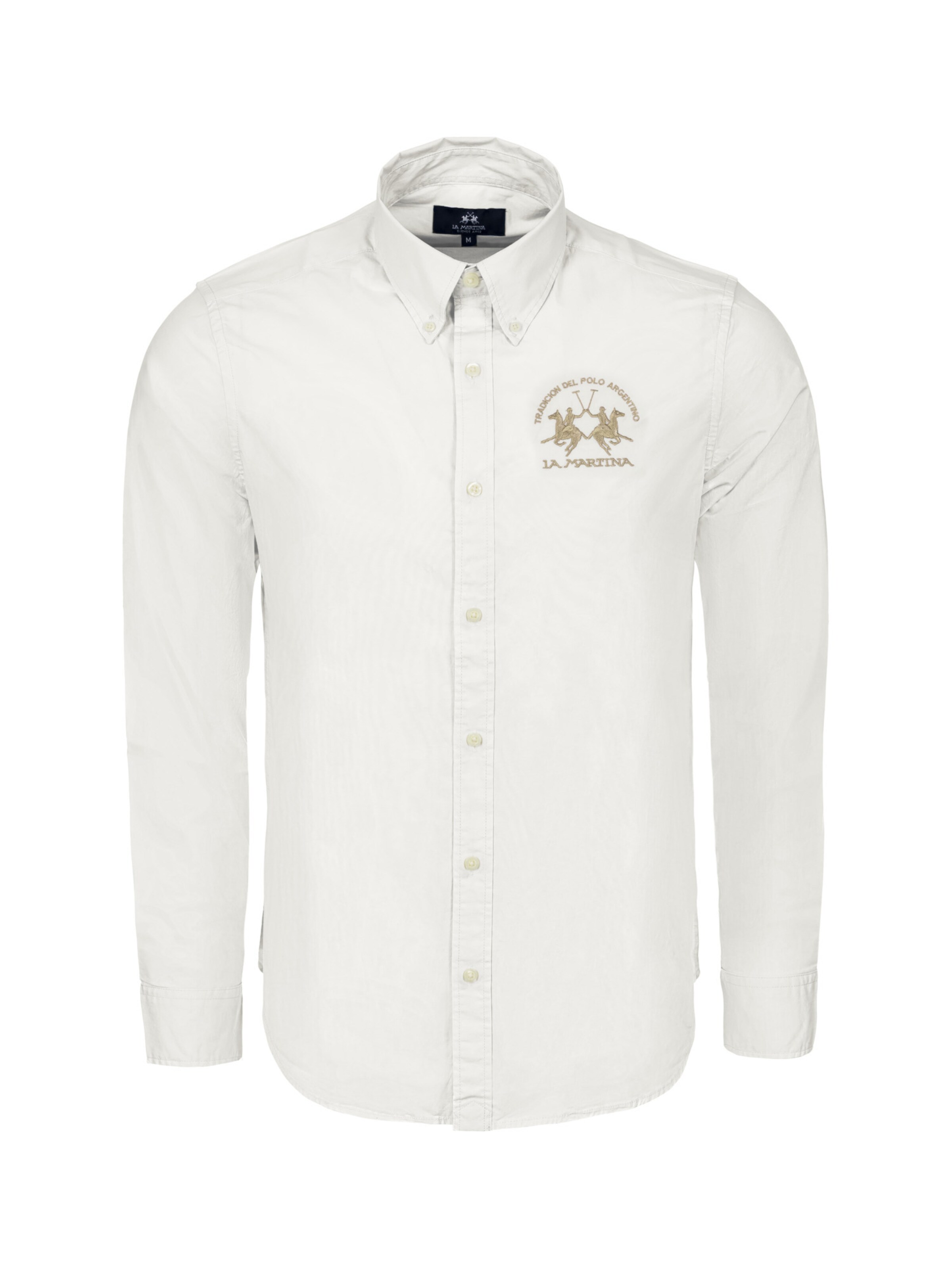 La Martina - Regular Fit Camisa ' CCMC01 ' em branco: frente