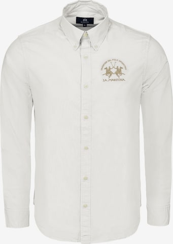 Regular fit Camicia ' CCMC01 ' di La Martina in bianco: frontale