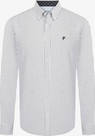 DENIM CULTURE Klasický střih Košile 'Francis' – šedá: přední strana