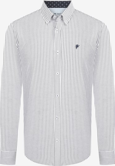 Marškiniai 'Francis' iš DENIM CULTURE, spalva – tamsiai mėlyna / tamsiai pilka / balta, Prekių apžvalga