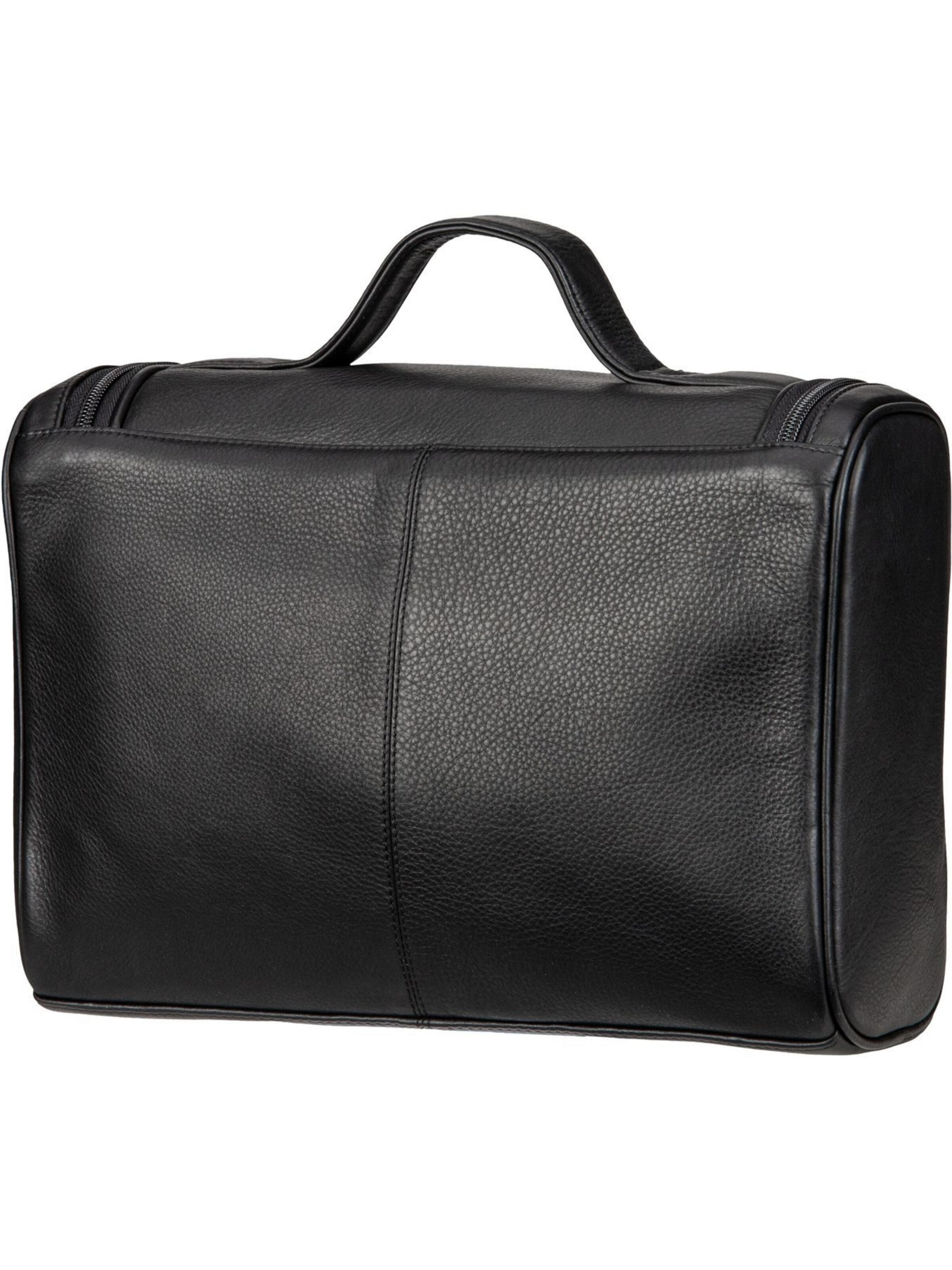 Braun Büffel Toiletry Bag in Black
