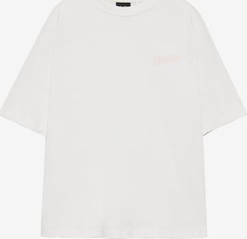 Pull&Bear Shirt 'STWD' in White: front