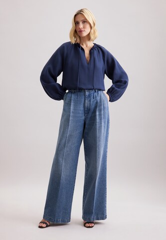 SEIDENSTICKER Blouse 'Schwarze Rose' in Blauw