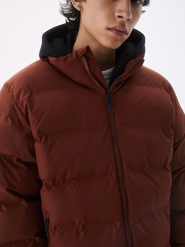 Pull&Bear Zimska jakna | rjava barva