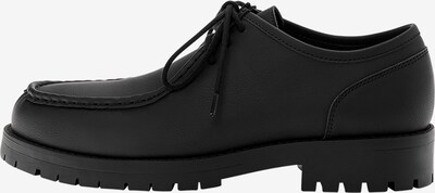 Pull&Bear Chaussure à lacets en noir, Vue avec produit