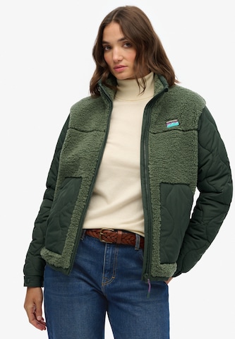 Veste mi-saison Superdry en vert : devant