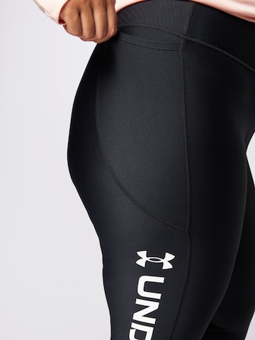 UNDER ARMOUR Skinny Sporthose in Schwarz