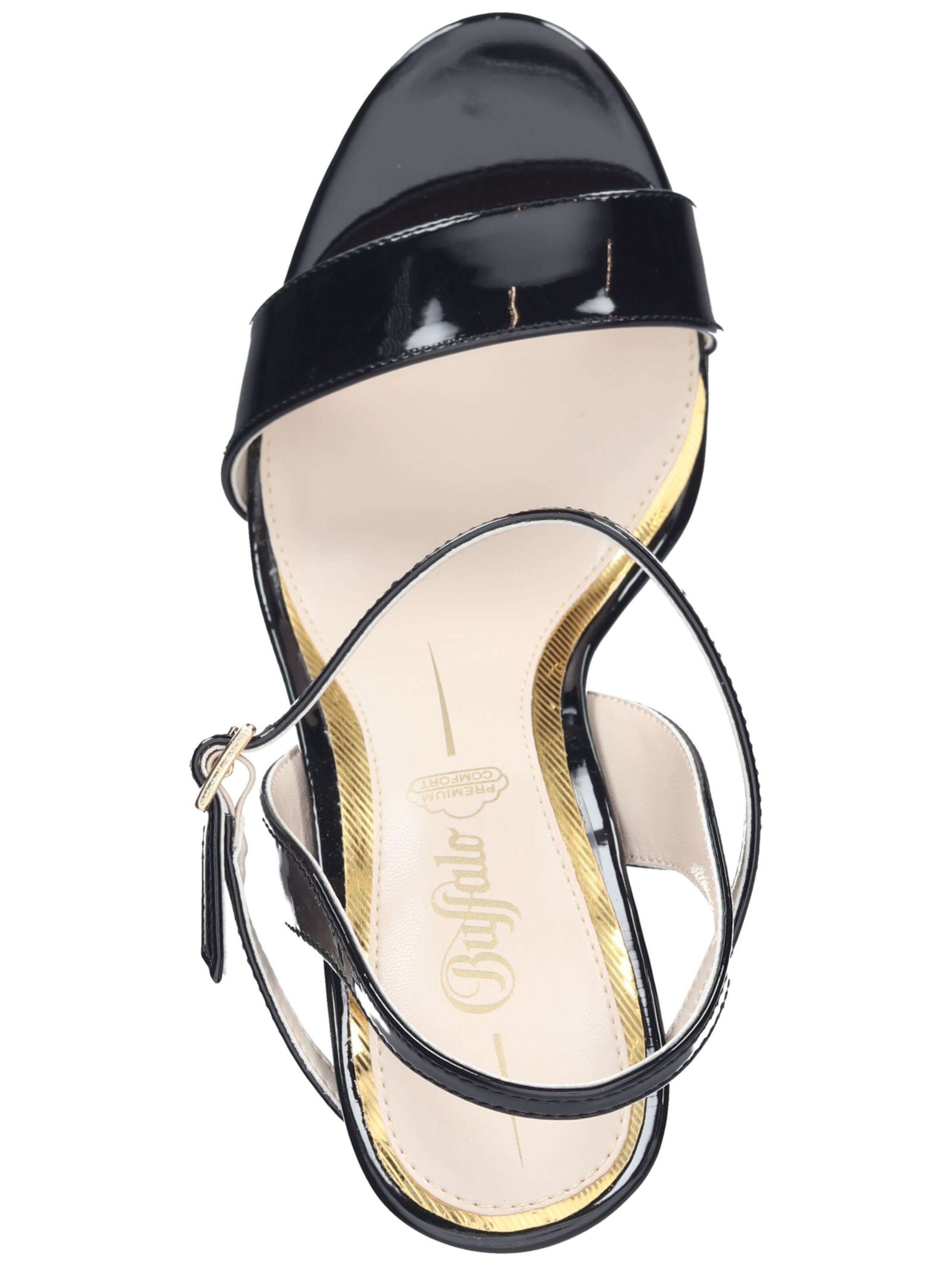 Sandales à lanières BUFFALO en noir