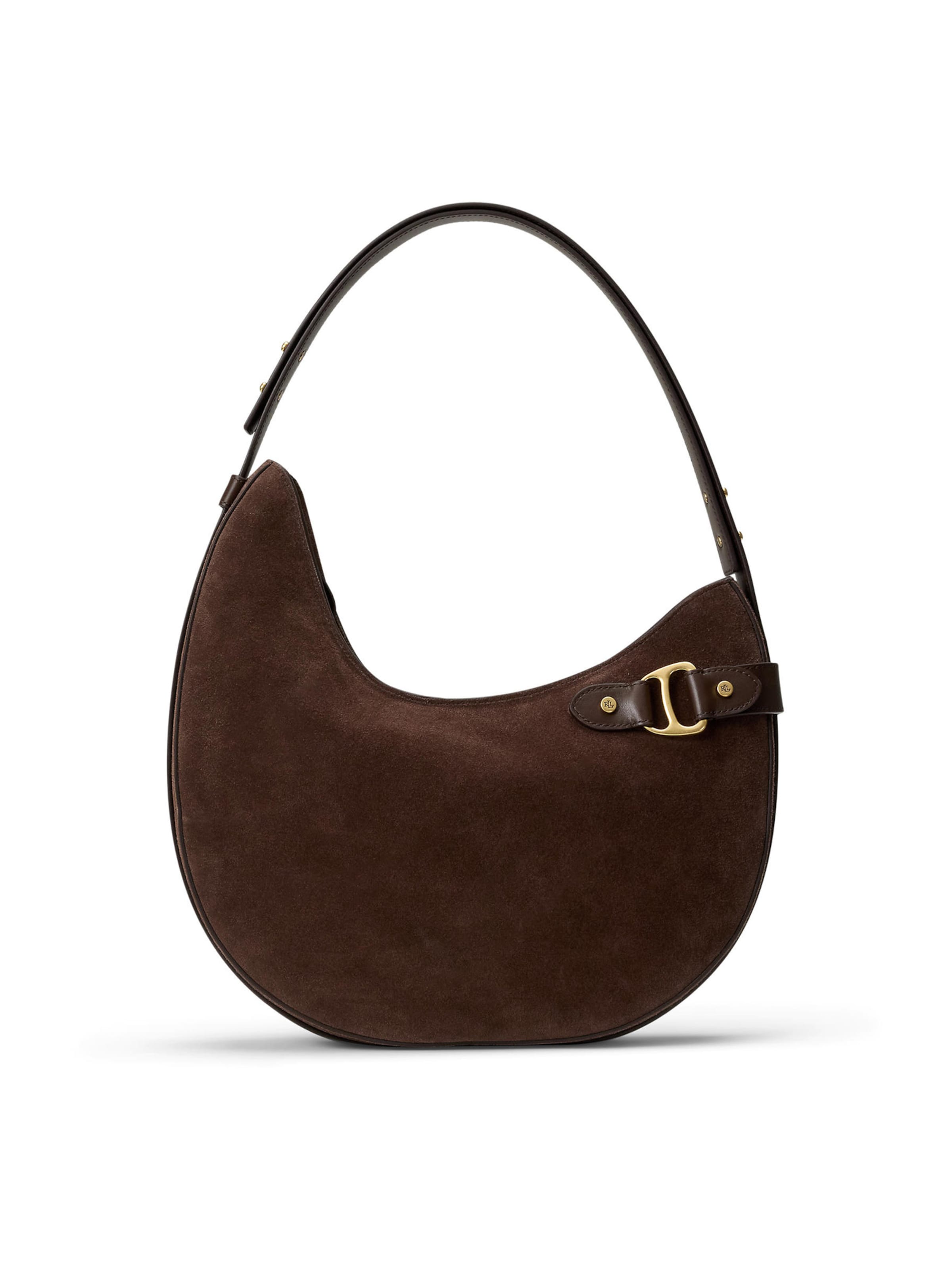 Borsa a spalla 'TASHA' di Lauren Ralph Lauren in marrone: frontale