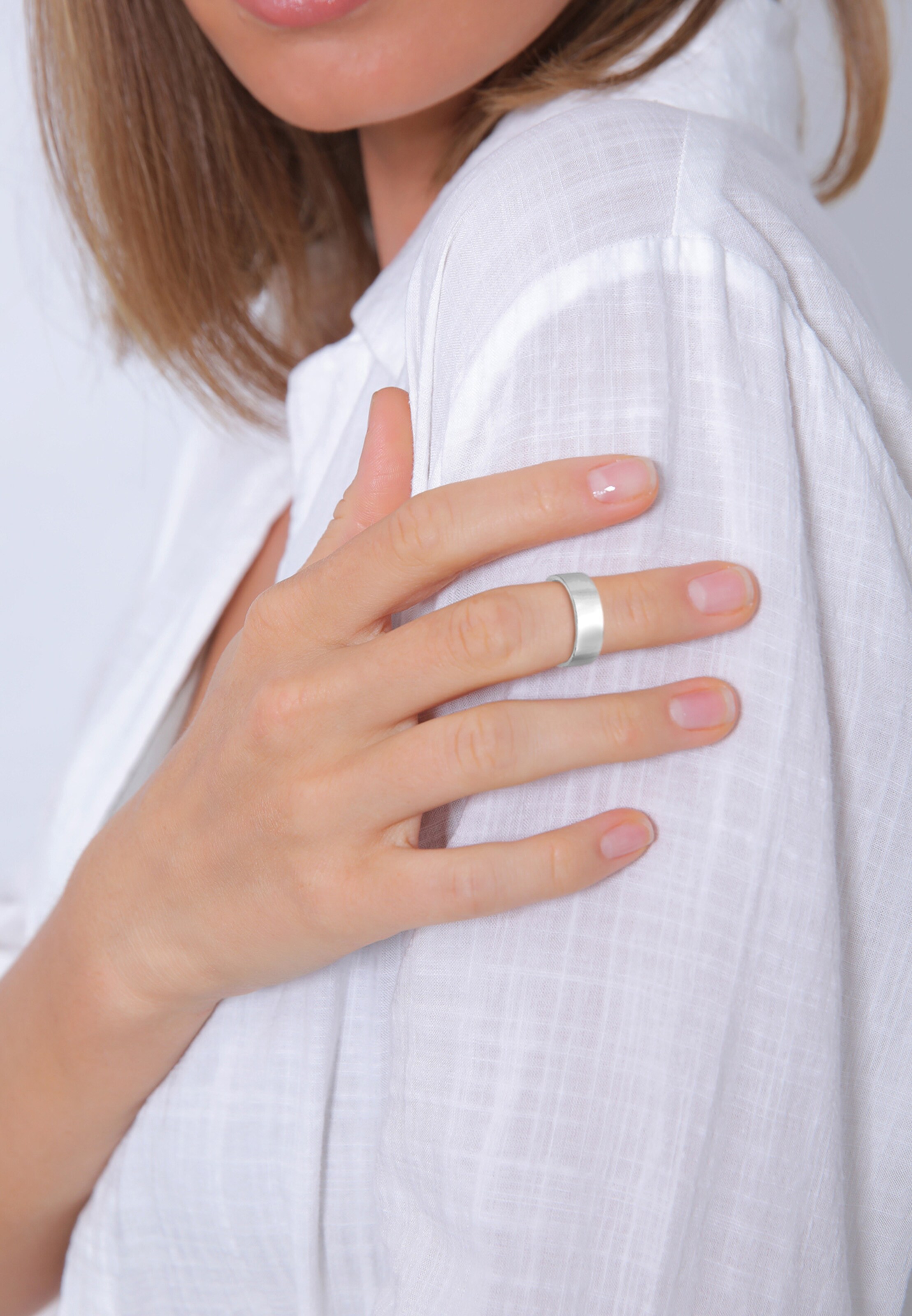 ELLI Ring in Silber: Vorderseite