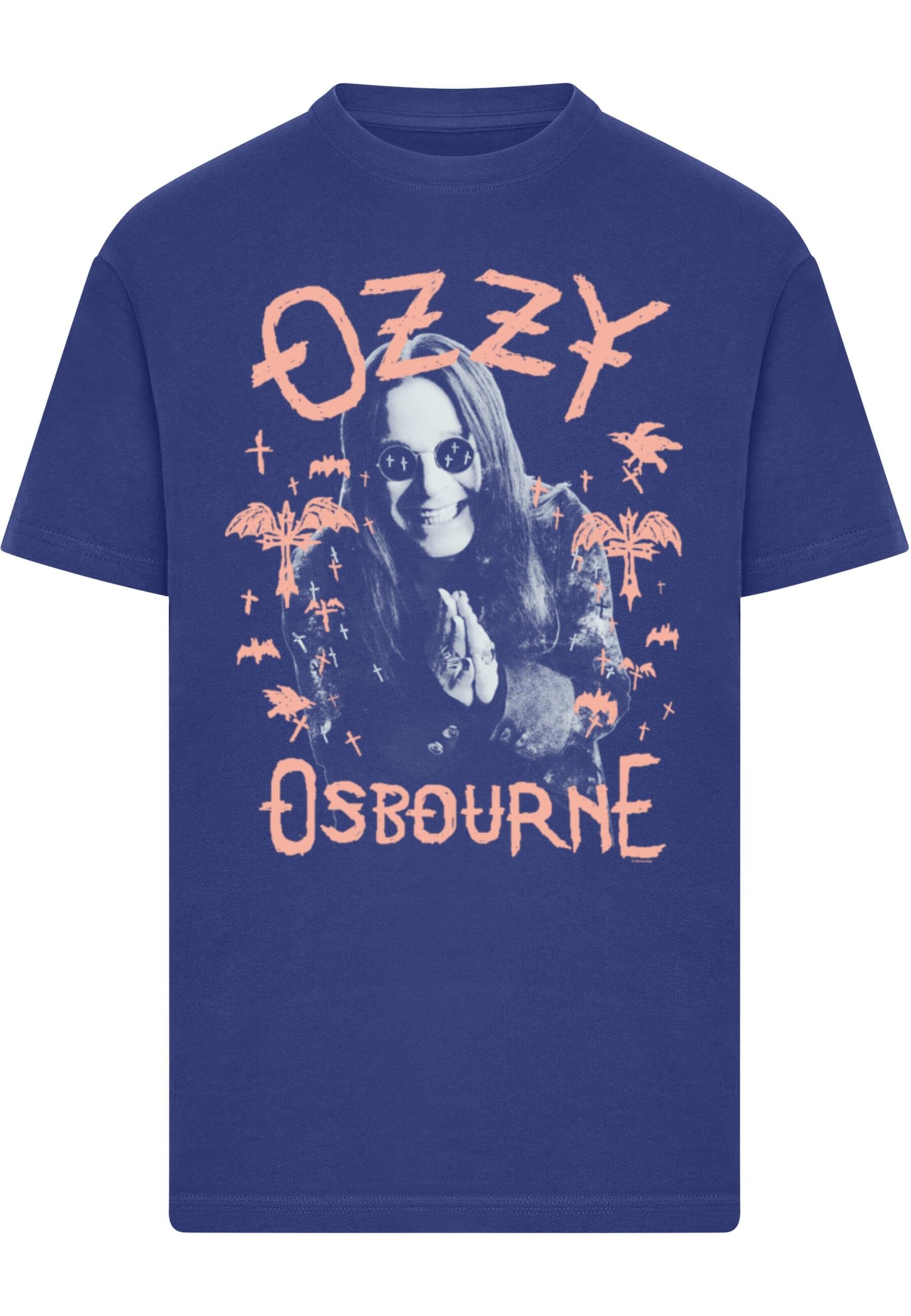 Merchcode Shirt 'Ozzy Osbourne' in Blue: front