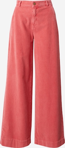 Summum - Perna larga Calças em vermelho: frente
