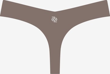 GOD SAVE QUEENSSlip 'Second Skin Thong' - smeđa boja: prednji dio