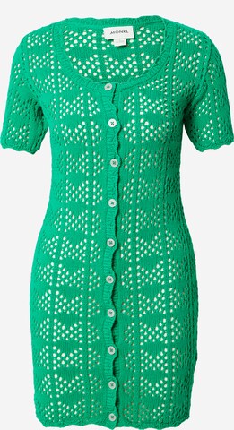 Monki - Vestido de malha em verde: frente