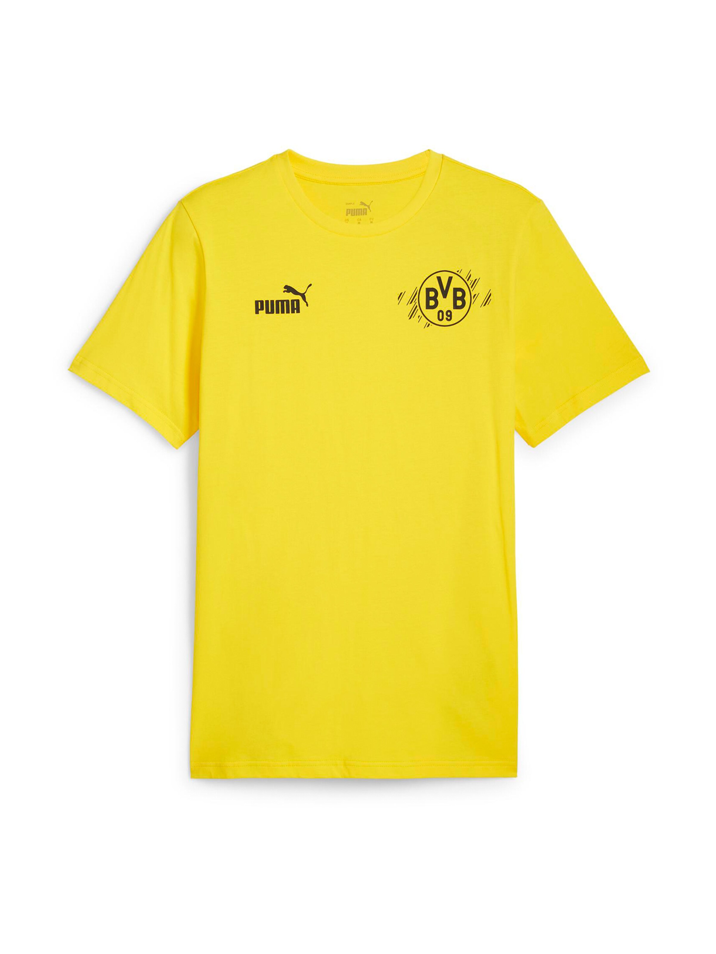 PUMA - Camisola de futebol em amarelo: frente