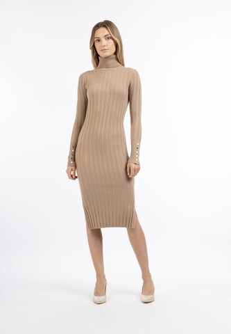 DreiMaster Klassik Kleid in Beige