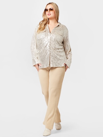 River Island Plus Bluse in Beige