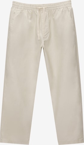 Pull&Bear Loose fit Trousers in Brown: front