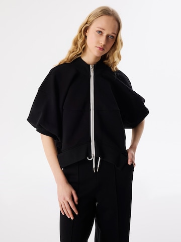 Twist Sweatvest in Zwart: voorkant