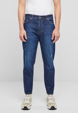 2Y Premium Loosefit Jeans in Blauw: voorkant