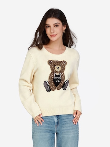 Pullover di Imily Bela in beige: frontale