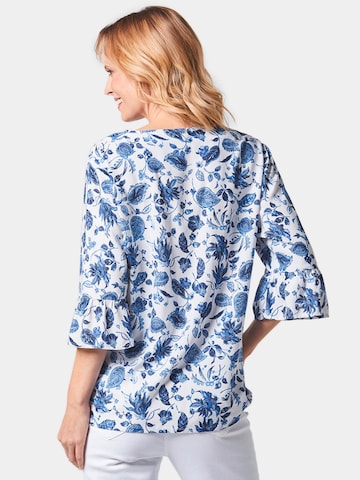 Goldner Bluse in Weiß