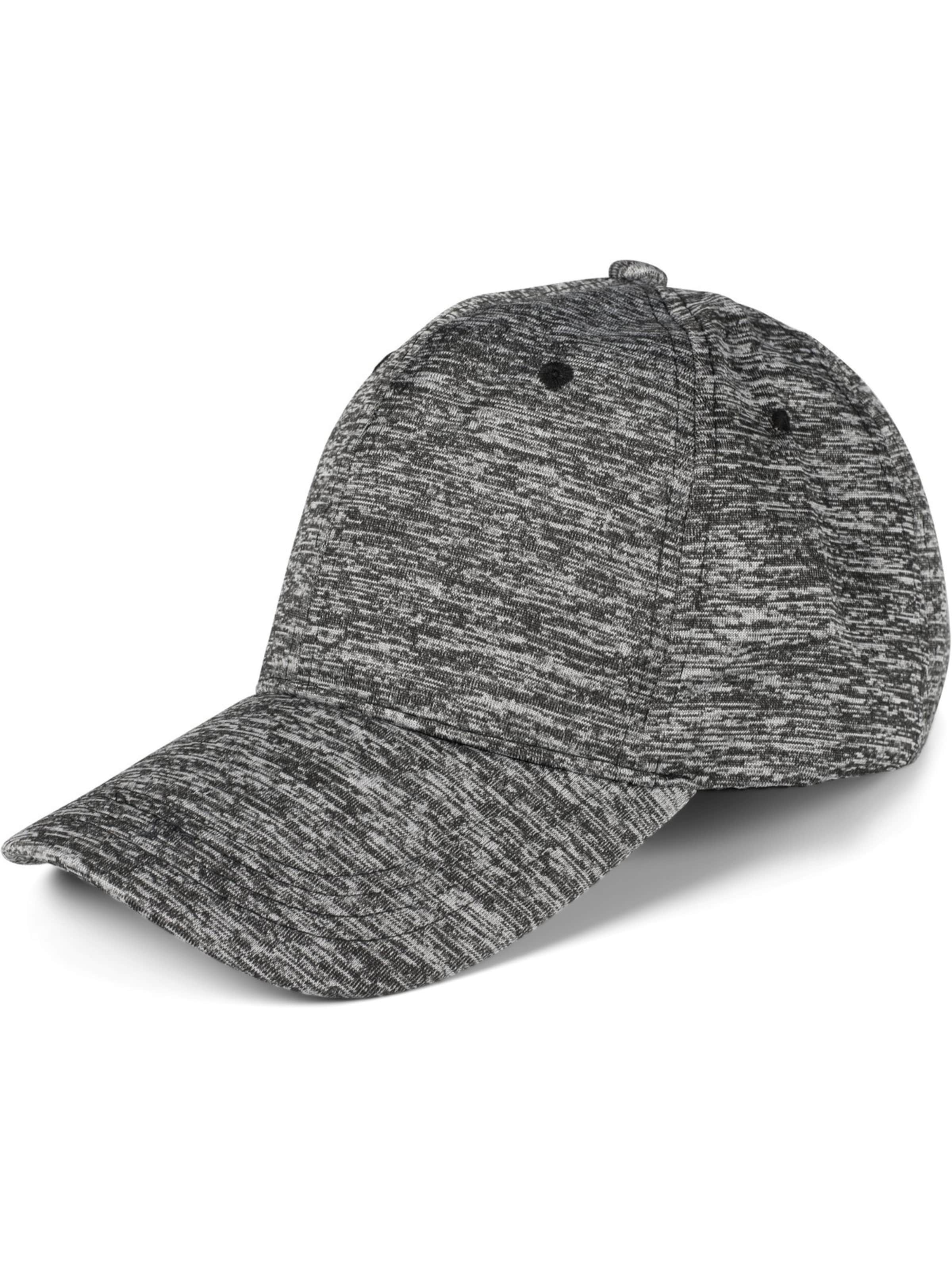 styleBREAKER Cap 'Baseball Cap meliert'‌‌ in Schwarz: Vorderseite