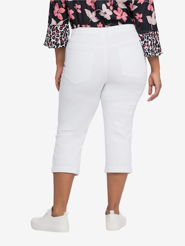 sheego by Joe Browns Slim fit Pants in White