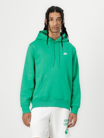 zaļš Nike Sportswear Sportisks džemperis 'CLUB': no priekšpuses