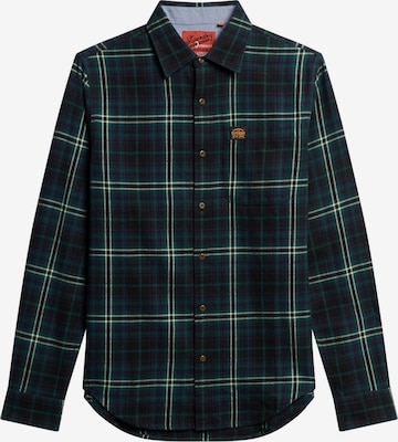 Superdry Overhemd in Groen: voorkant