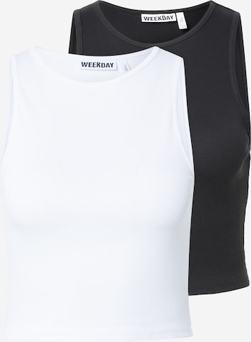 WEEKDAY Toppi värissä musta: etupuoli