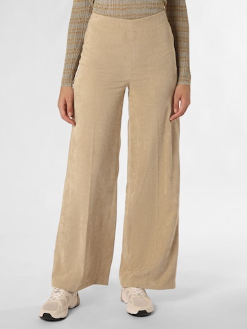 DRYKORN Wide leg Pleated Pants ' Before ' in Beige: front