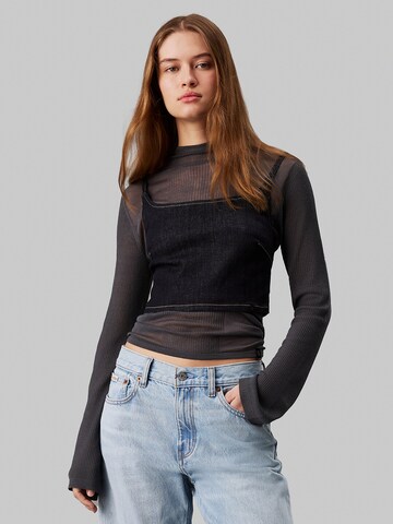 Pulover de la Calvin Klein Jeans pe negru: față