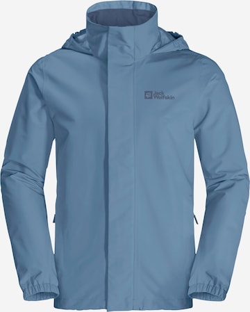 JACK WOLFSKIN Куртка в спортивном стиле 'STORMY POINT' в Синий: спереди
